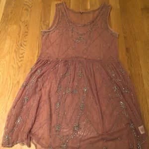 Free People Pink Sheer Dress